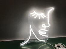 将图片加载到图库查看器，Face Neon Sign